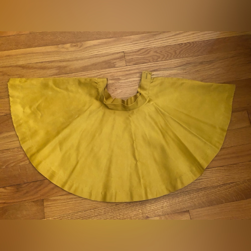 Vintage Gold Mini Skater Circle Skirt